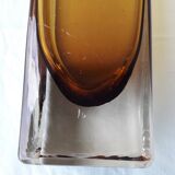 Square glass vase