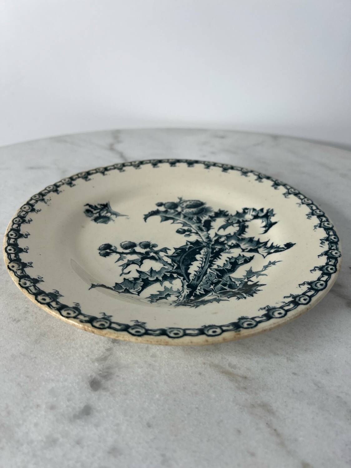 Gien Chardon iron earth flat plate