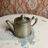Silver-plated metal teapot or coffee pot with double hallmarks - early 20th century