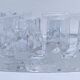 80s design sculptural glass candle holder