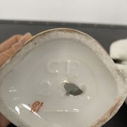 Pair of porcelain wedding vases XIXth