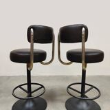 Swedish vintage design bar stools Borje Johanson