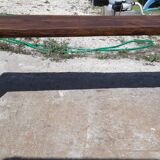 Industrial wood console