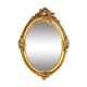 Mirror 55x39 cm rebate 40x30 cm wooden frame fine gold stucco dated 1908 SC414