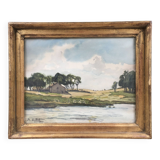 Watercolor signed M.Aubert 1943