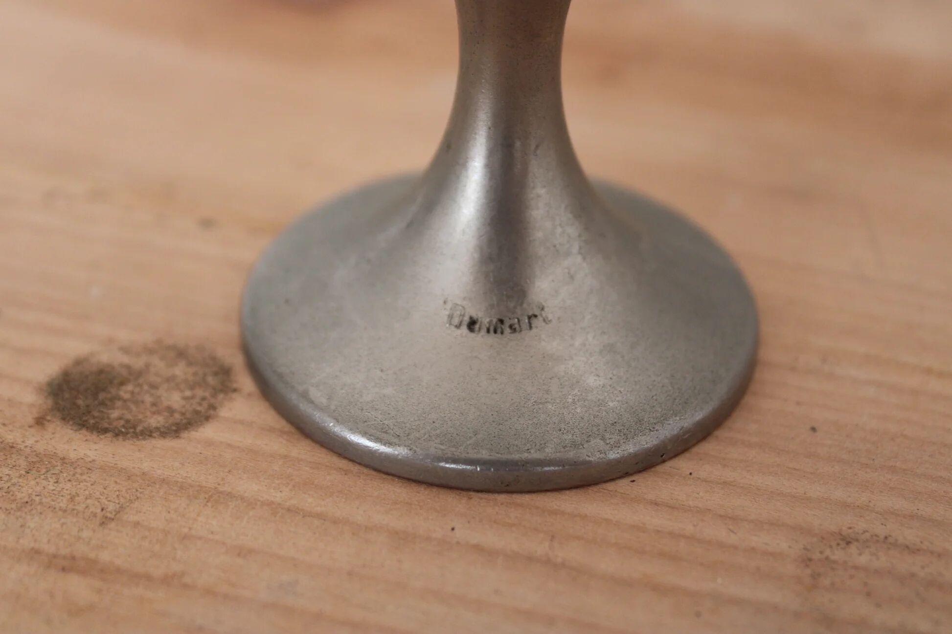 Vintage Damart silver-plated soliflore – 1970s design candle holder vase