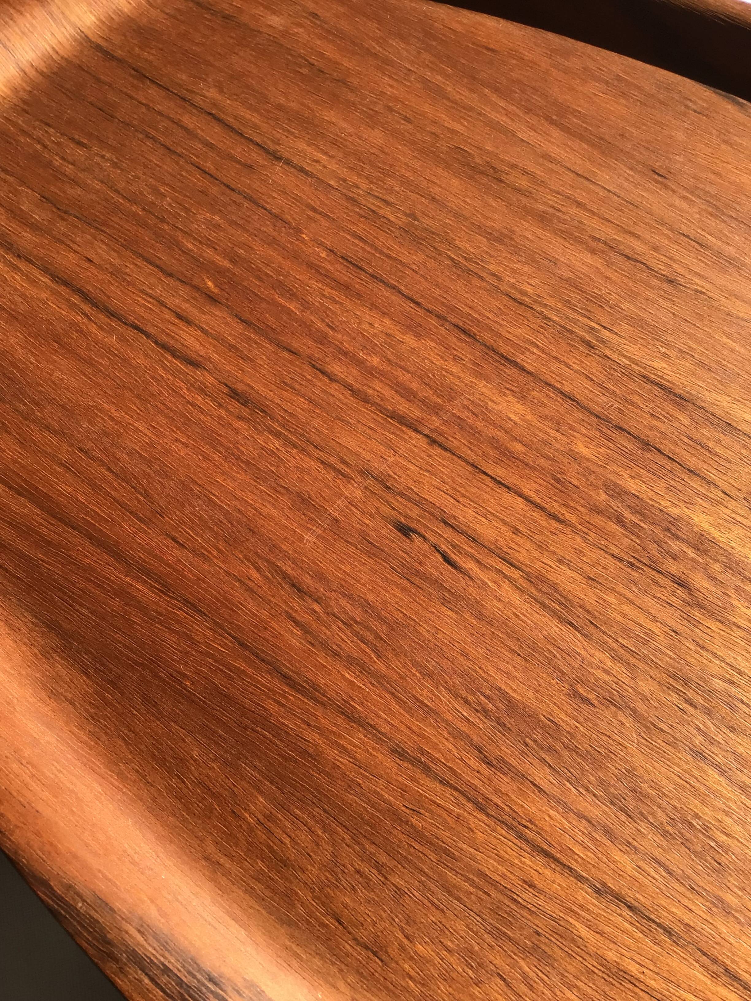 Plateau teck placage 60’s scandinave