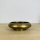 Vintage round gold-plated brass pocket tray