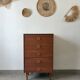 Vintage chest of drawers from the 1960s.