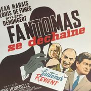 Movie poster "Fantomas goes wild" Louis de Funes 37x55cm 1965