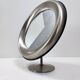 Miroir de courtoisie rond en laiton anodisé, attribution à Sergio Mazza, Italie