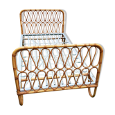 Bed rattan circa 1960