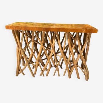 Teak console