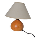 Wooden bedside lamp