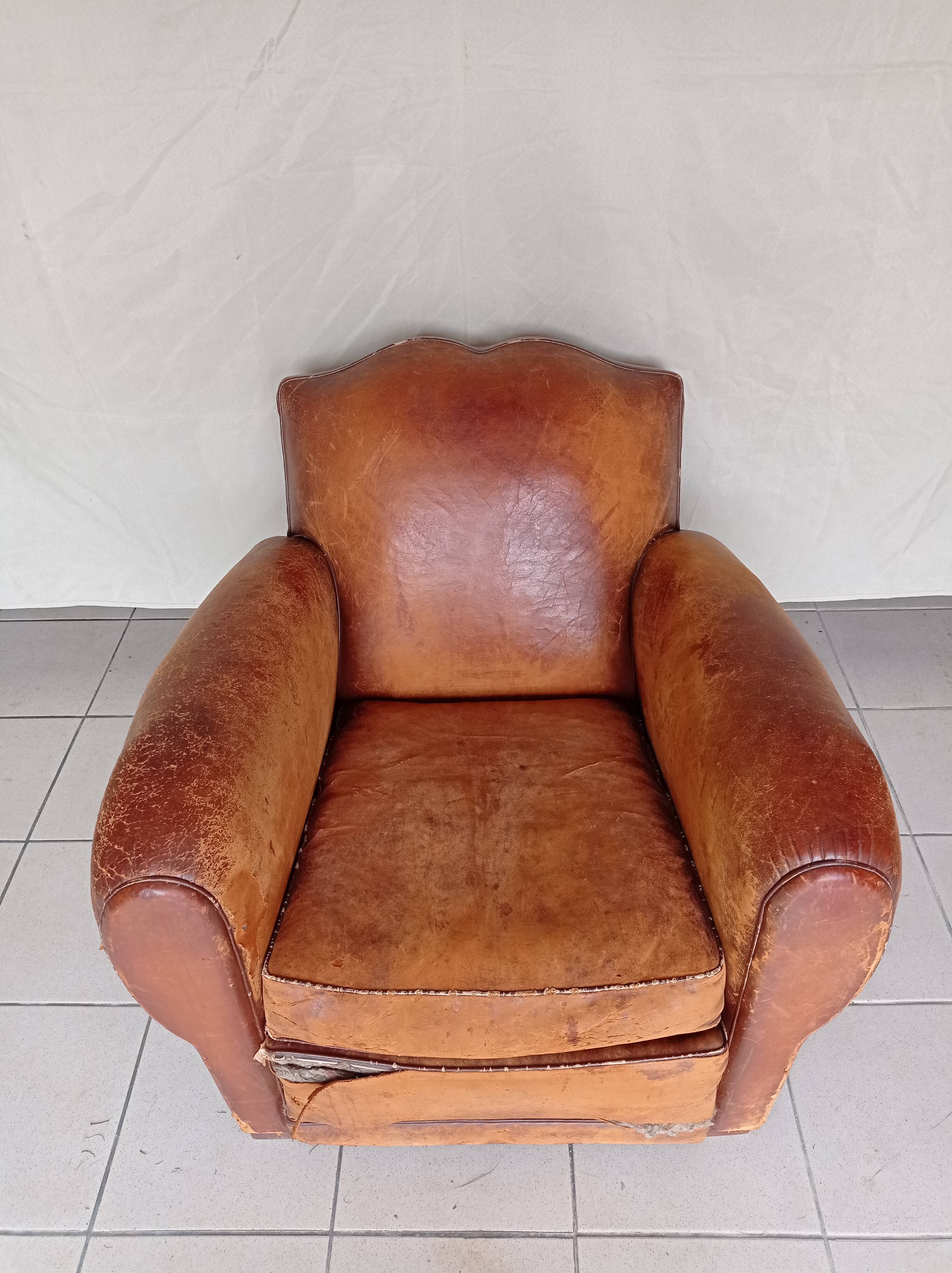 Moustache club armchair