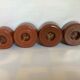 Four ceramic candle holders AVV VVK Yser Tour Dixmude
