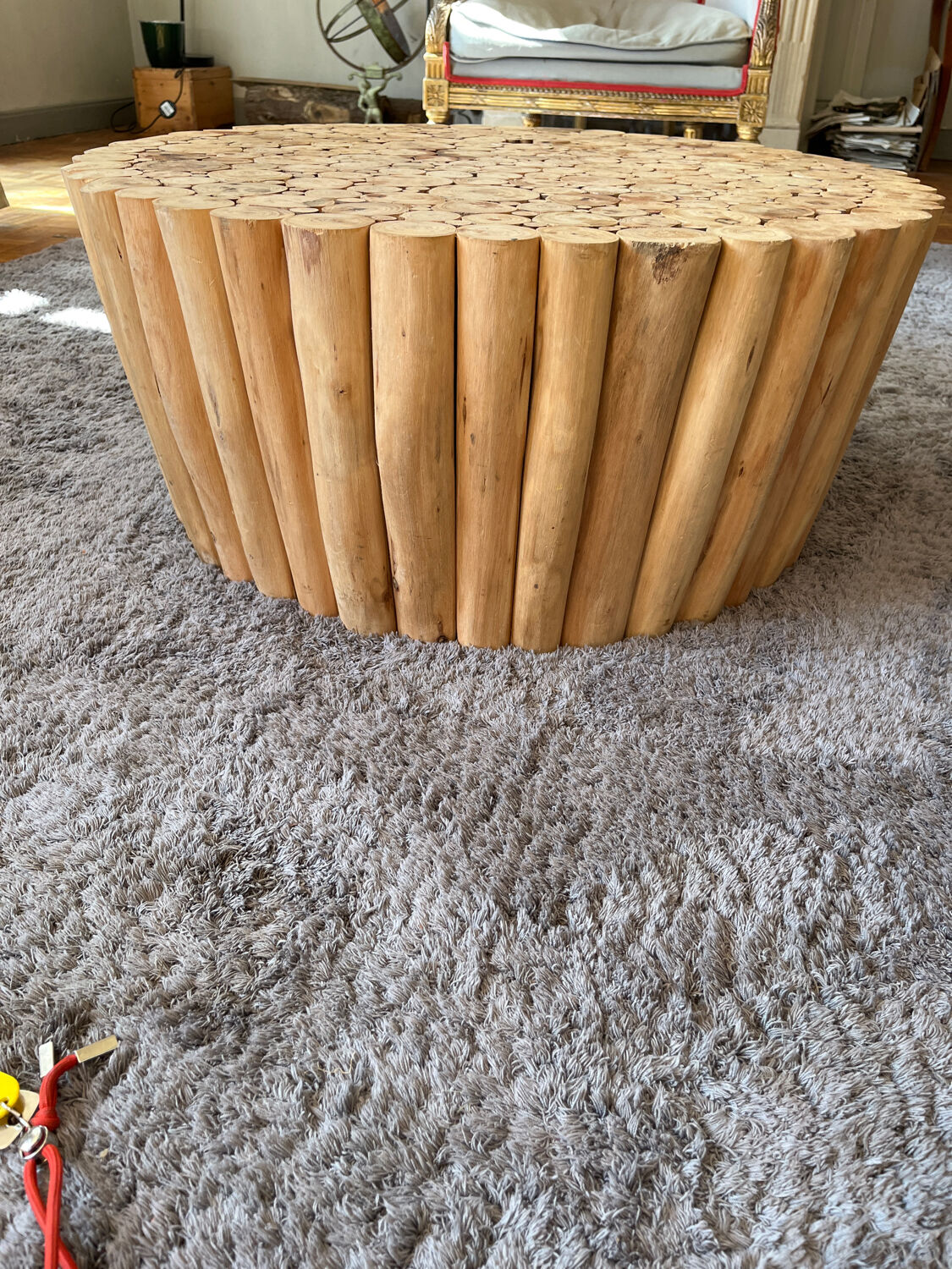 Log coffee table