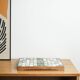 Mosaic tray with stoneware tiles in wooden frame, Bauhaus, 1970s