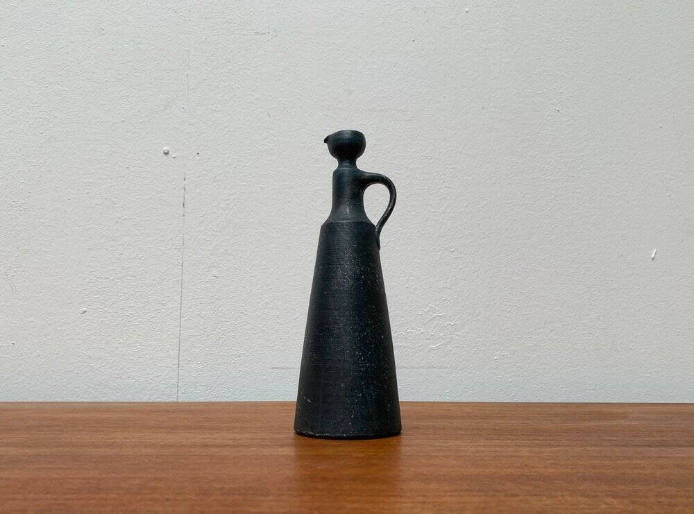Brutalist Vintage Carafe Vase by Gerhard Liebenthron, 1980