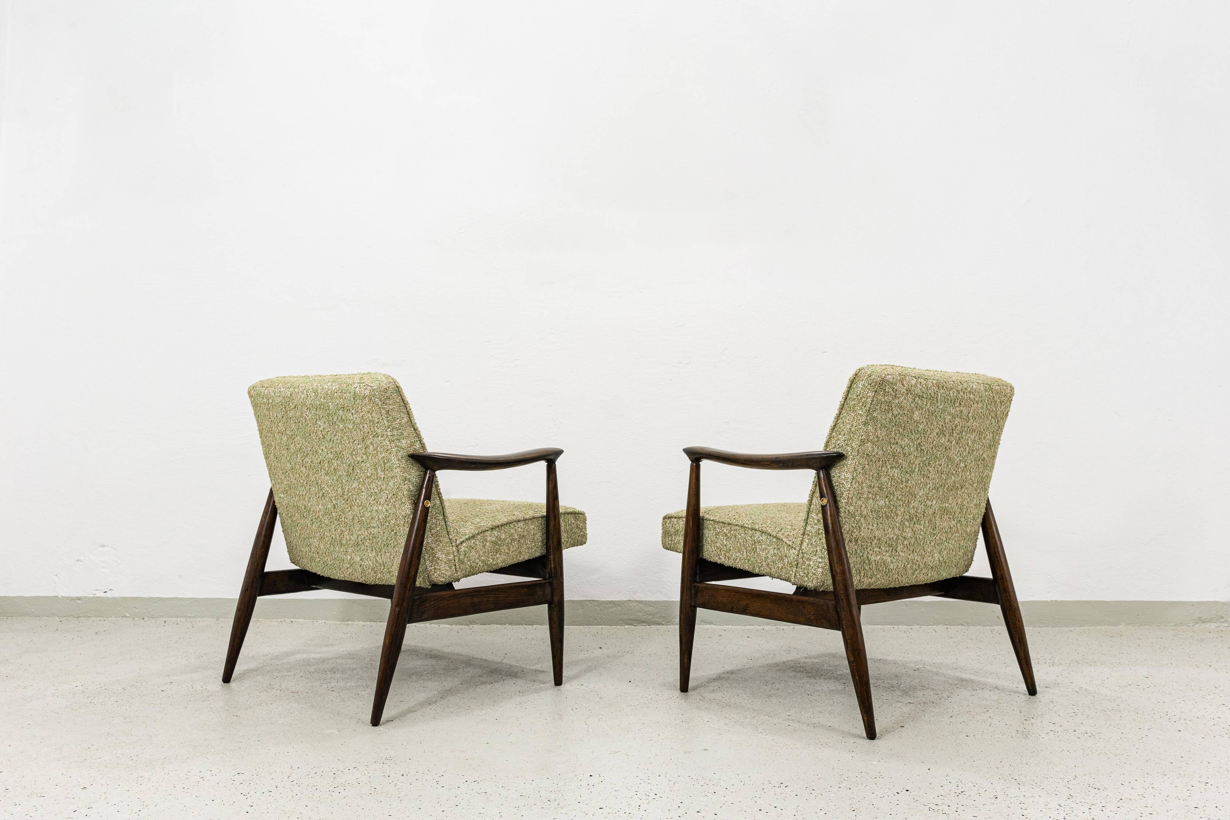 Mid Century Armchairs By Juliusz Kędziorek, Poland, 1960s, Set Of 2