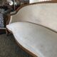 Louis XV style three-seater basket sofa