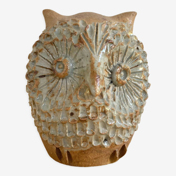 Pique flowers owl zoomorphic ceramic owl 70