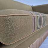 1960s, Danish velour 2 seater drop arm sofa, wool, original condition.