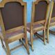 Set de 4 chaises style Louis XVI cuir