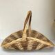 Two-tone wicker basket