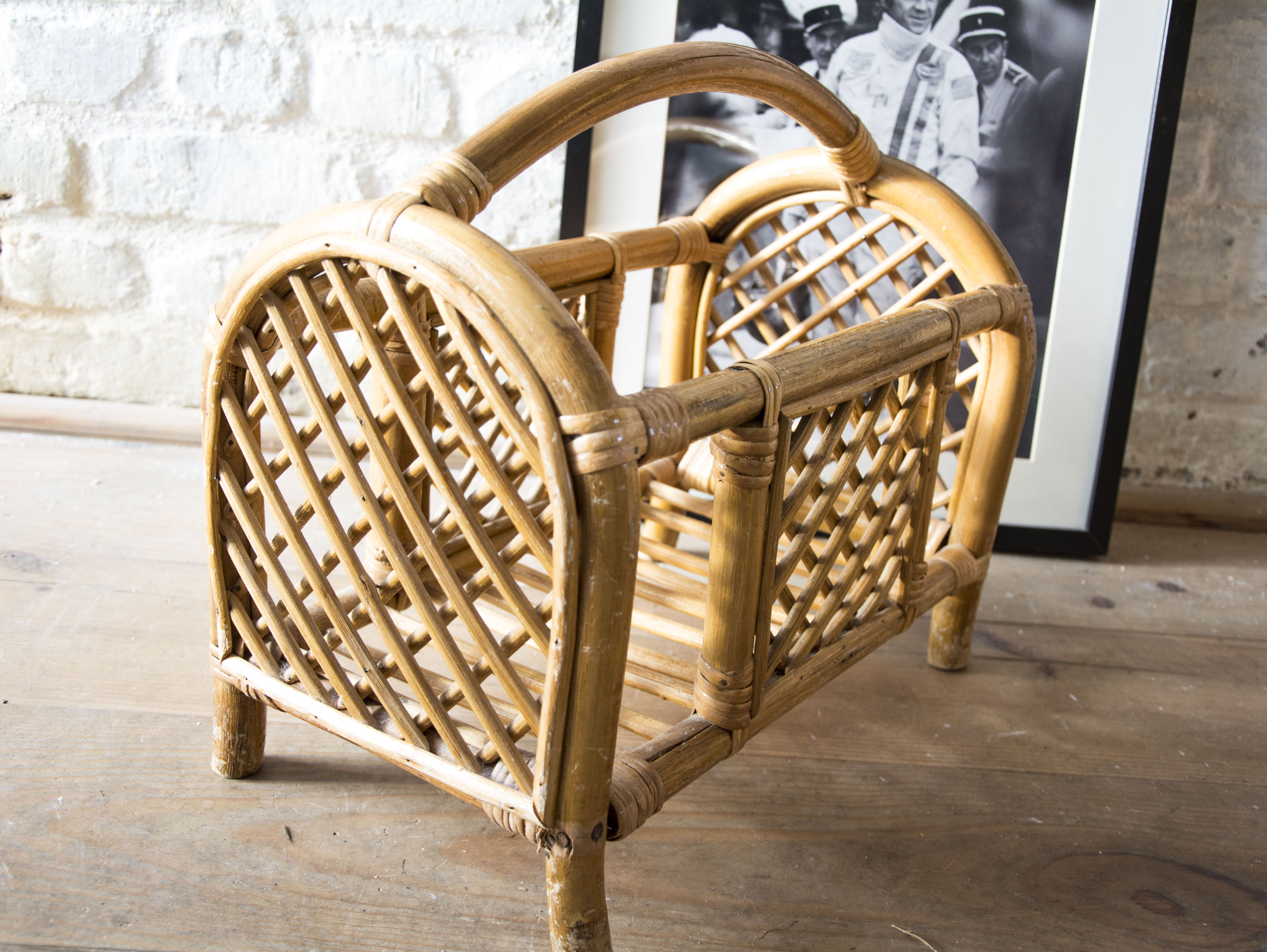 Porte-revues rotin Jeanette