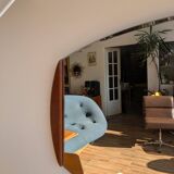 Scandinavian teak mirror