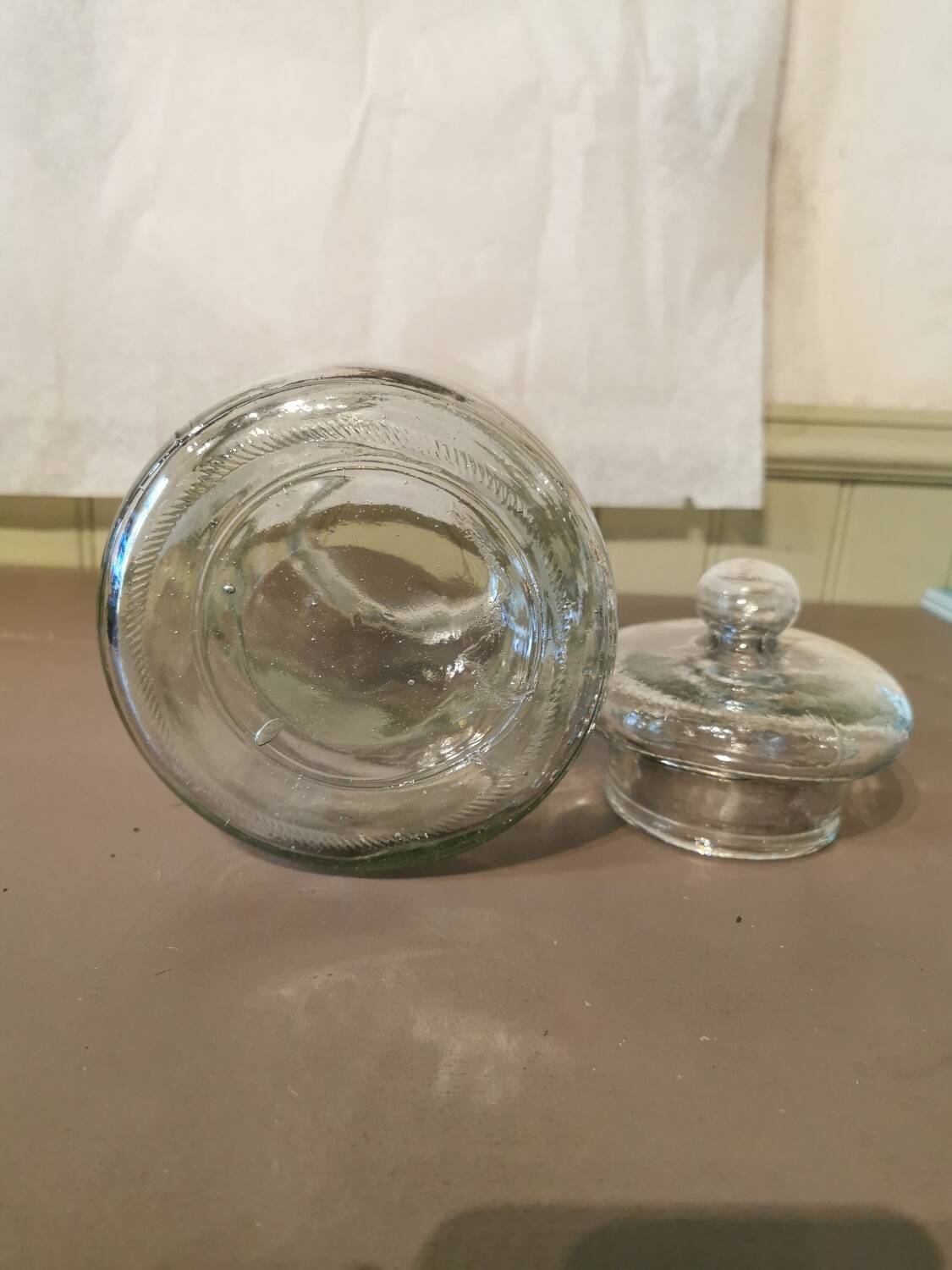 Old glass jar