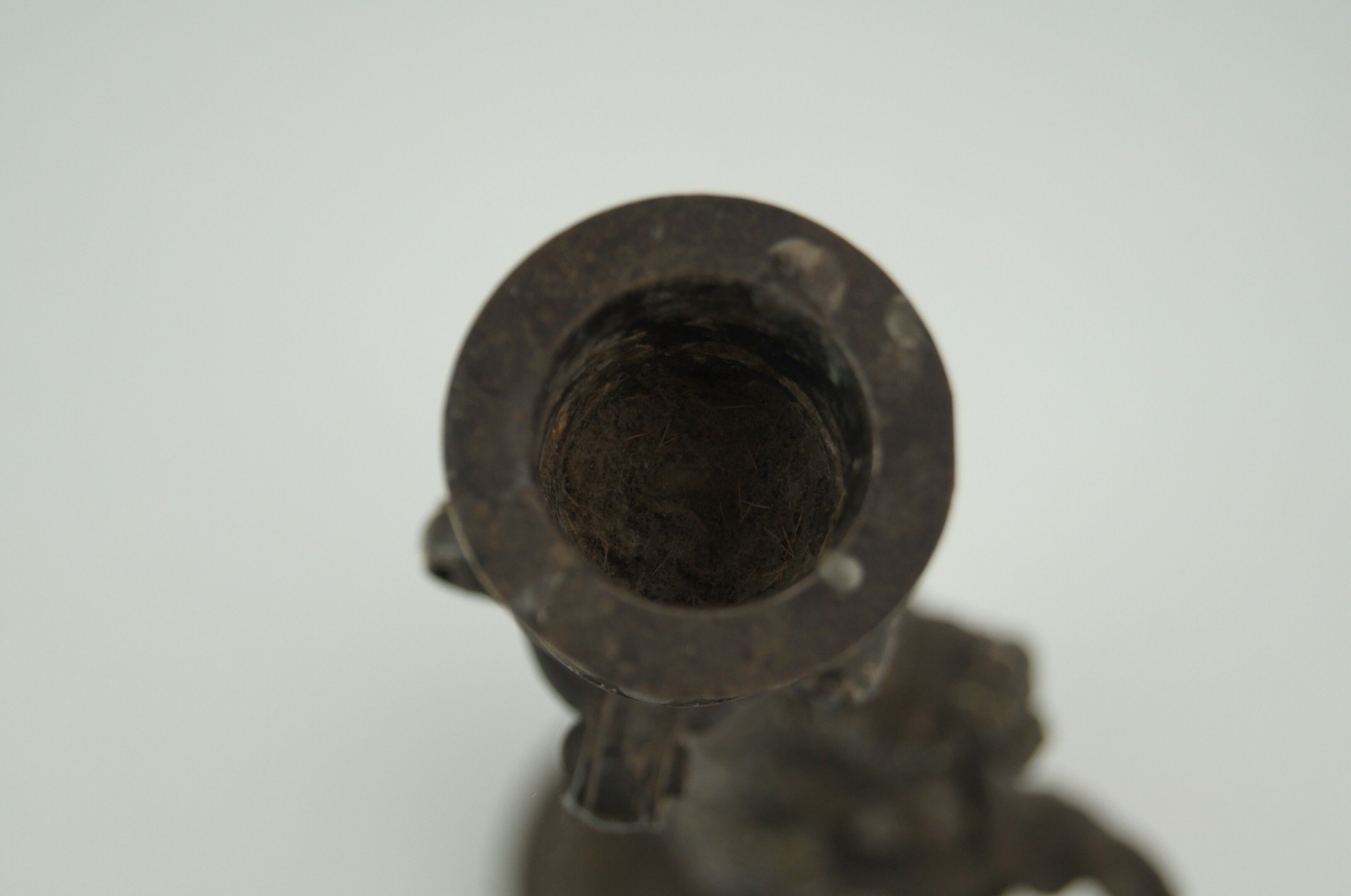 Silver bronze torch pair Paul Dubois