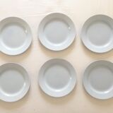 Set of 6 plates HBCM Montereau