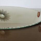Beveled oval mirror 50s 60s 40x20cm