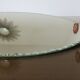 Beveled oval mirror 50s 60s 40x20cm