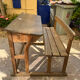 Old wooden schoolboy desk