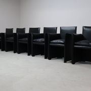 Set of six  Break 401 armchairs by Mario Bellini for Cassina