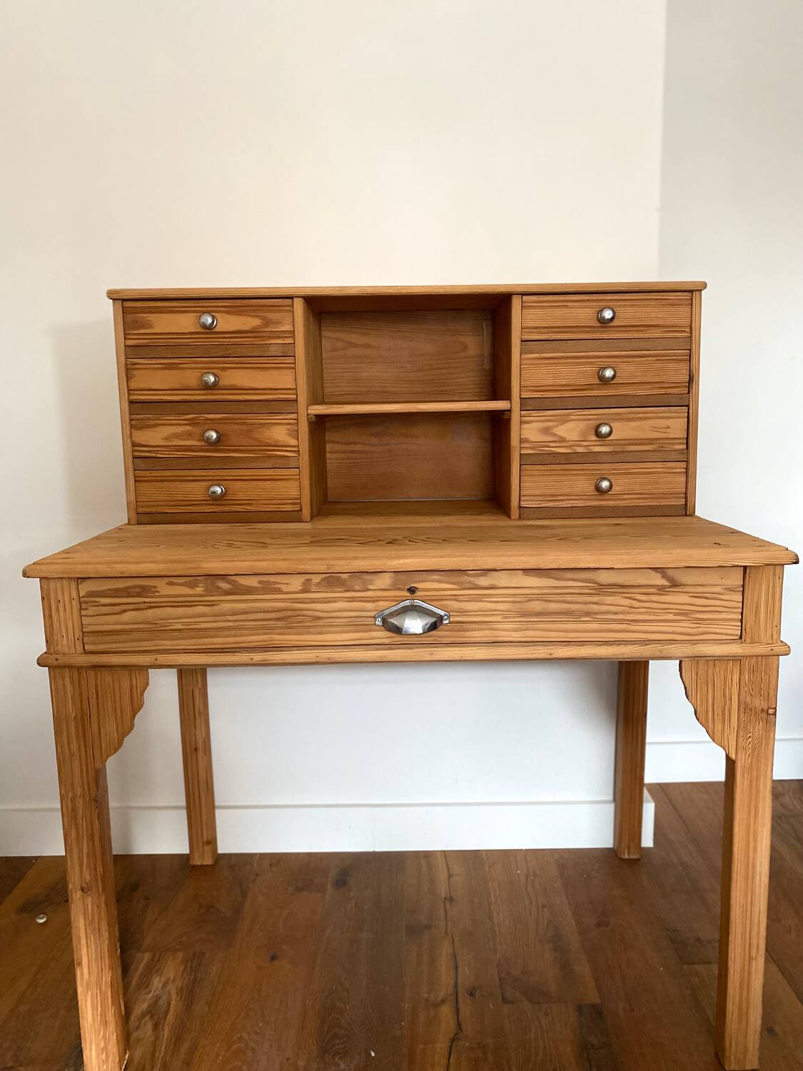 Magnificent Art Deco style secretary desk in old wood