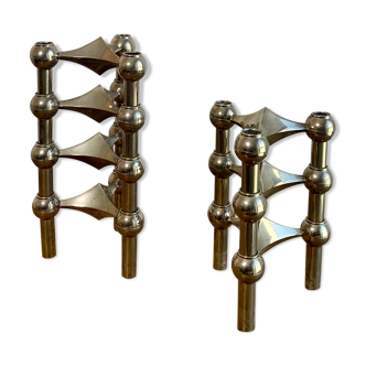 Candleholders by Fritz Nagel for BMF, 1960s, set of 7