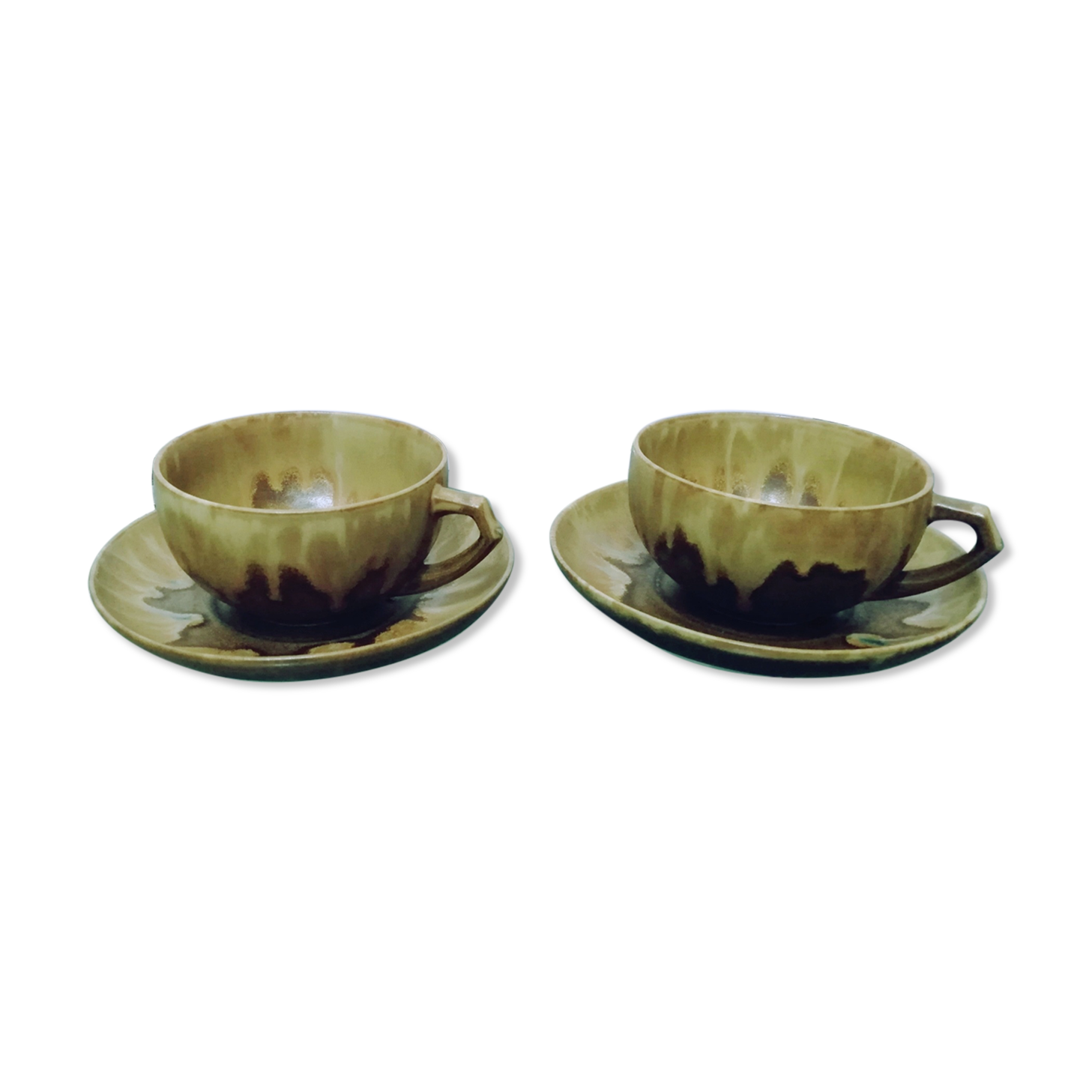 Duo of sandstone cups