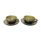 Duo of sandstone cups