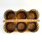 1970s rattan glass holder