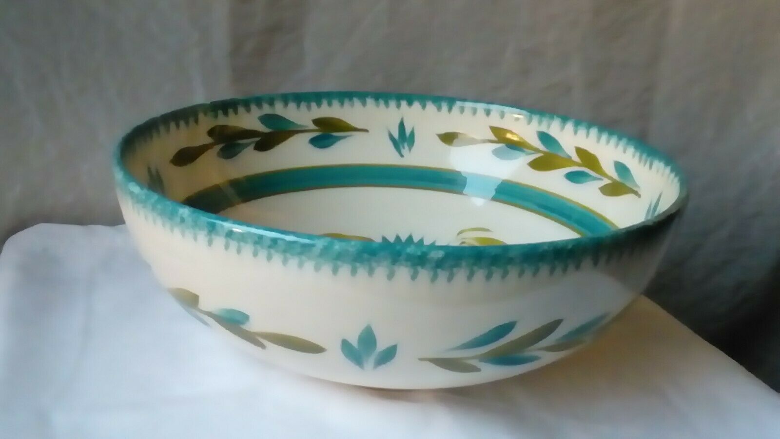Saladier en faience de quimper youen annees 50-60