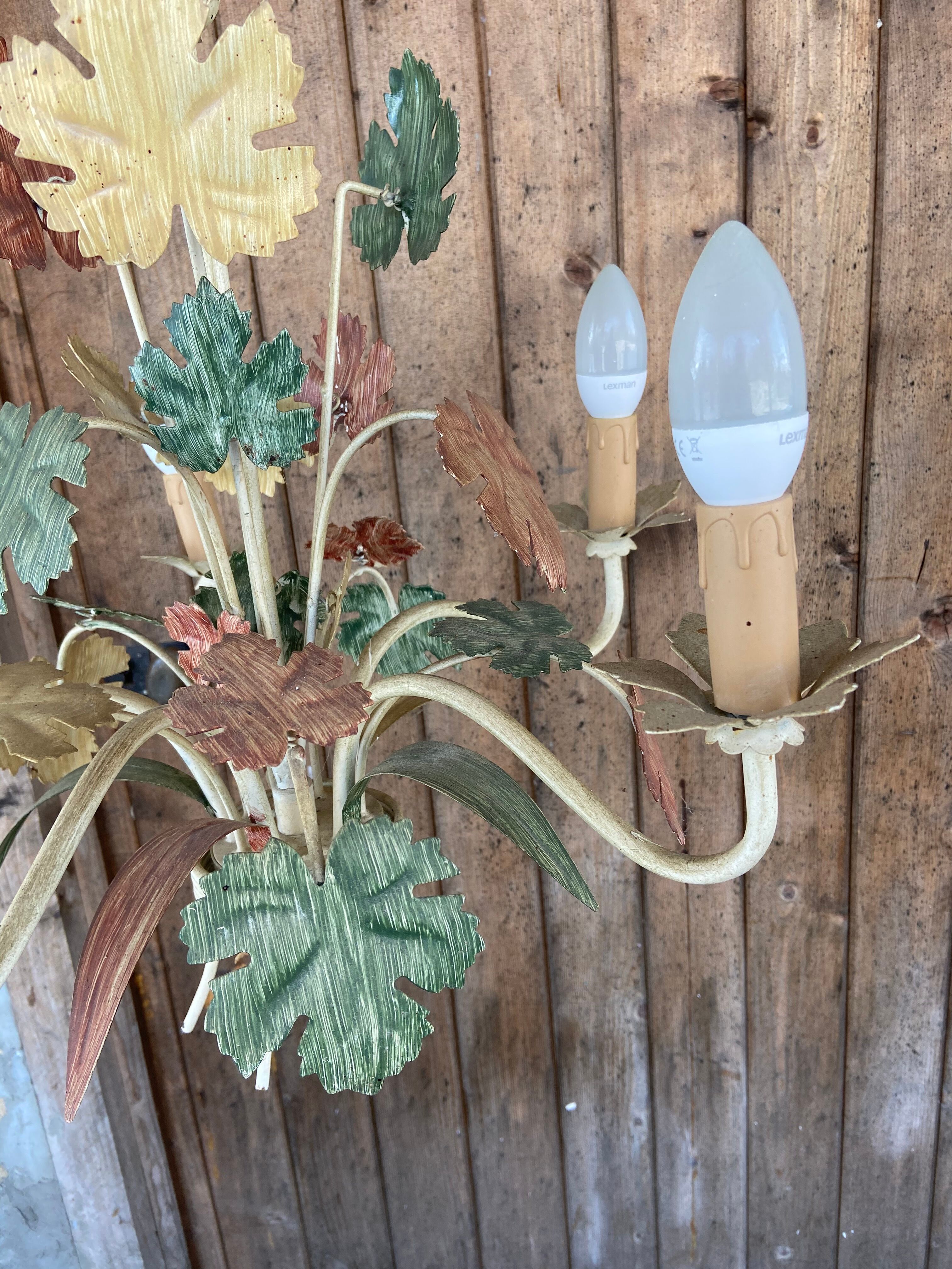 Metal luster painted 3 colors, Florentine style