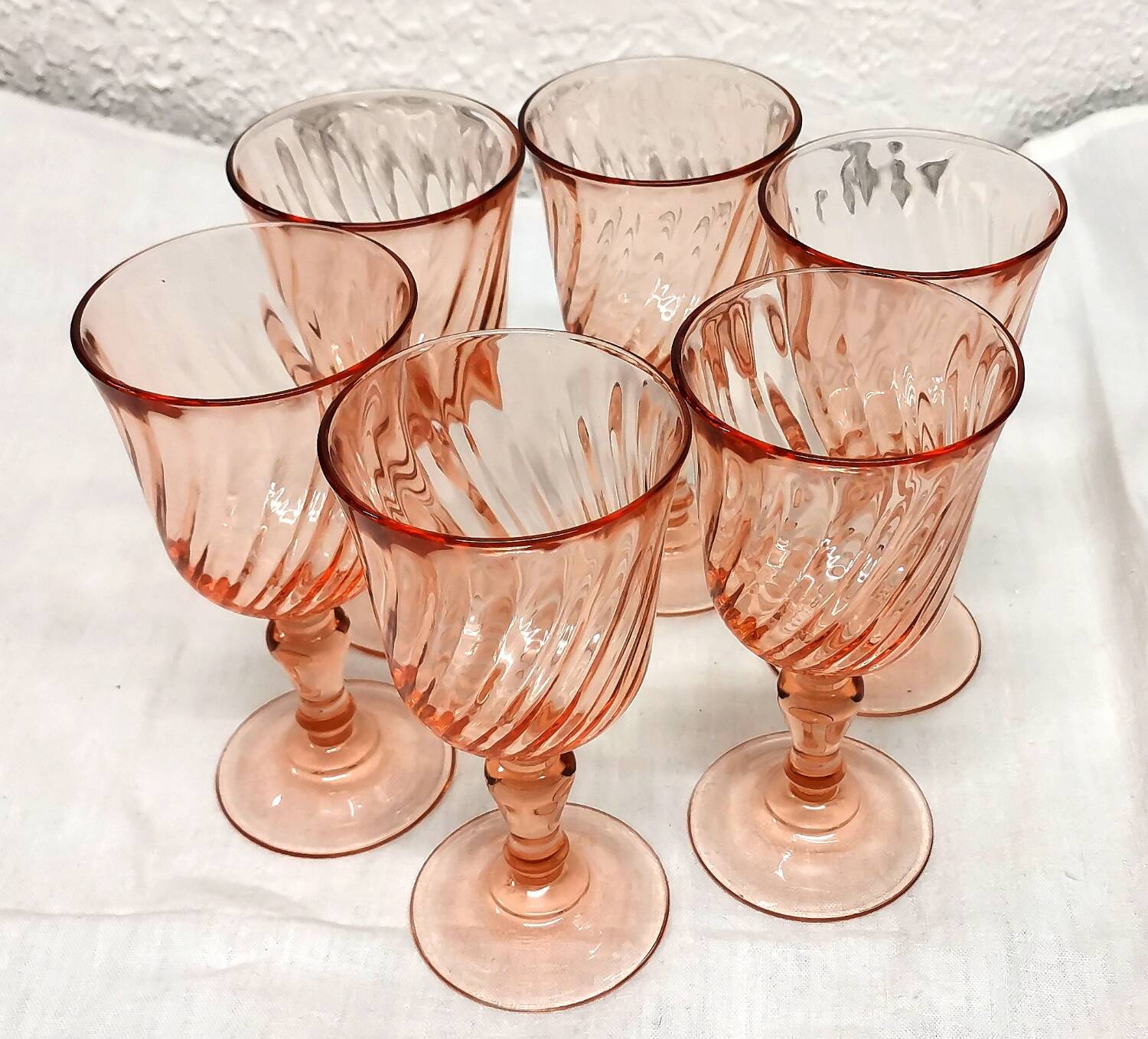 Rosaline Luminarc wine glasses