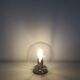 Vintage table lamp globe glass ball - 1990