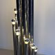 Vintage 1970s Italian Reggiani Fourteen Lights Chromed Floor Lamp