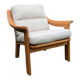 Vintage Teak and Wool Lounge Chair from Poul Jeppesen