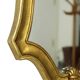 Classic Gold Crested Mirror Baroque Style Sixties 61cm